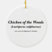 Orange Pilz-Kreis-Verzierung Keramik Ornament (Hinten)