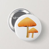 Orange Pilze Button (Vorne & Hinten)