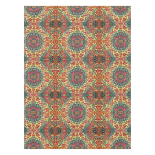 orange Pilztischdecke Tischdecke (Vorderseite)