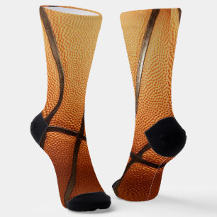 Orange Pimply Basketball, Full Print Crew Socken