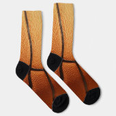 Orange Pimply Basketball, Full Print Crew Socken (Rechts)