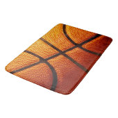 Orange Pimply Basketball, Memory Foam Bath Mat Badematte (Schrägansicht)