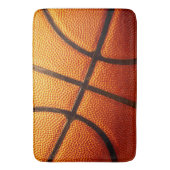 Orange Pimply Basketball, Memory Foam Bath Mat Badematte (Vorderseite Vertikal)