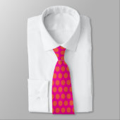 Orange Pink Abstrakte Muster Custom Gift Bevorzugu Krawatte (Gebunden)