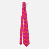 Orange Pink Abstrakte Muster Custom Gift Bevorzugu Krawatte (Rückseite)