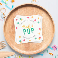 Orange Pink Aquamarin Confetti Bereit zum Pop Kind