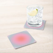 Orange Pink Blue Gradient Pastell Abstrakt Gradien Rechteckiger Pappuntersetzer (Vor Ort)