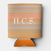 Orange Pink Can Cooler mit Initials HAMbyWG Dosenkühler (Vorderseite)
