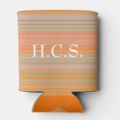 Orange Pink Can Cooler mit Initials HAMbyWG Dosenkühler (Rückseite)
