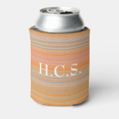Orange Pink Can Cooler mit Initials HAMbyWG Dosenkühler (Kanne Rückseite)