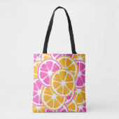 Orange Pink Citrus Slices Tasche (Vorderseite)