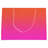 Orange Pink Gradient Große Geschenktüte (Vorderseite)