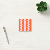 Orange Pink Groovy Stripe Moderner Minimalistische Post-it Klebezettel (Büro)