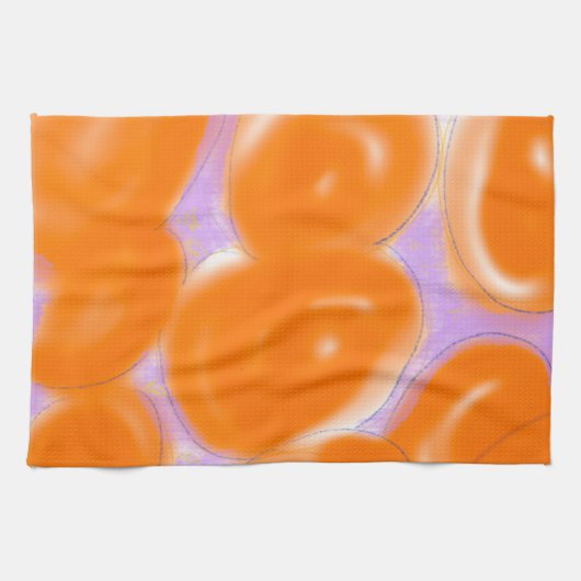 orange　pink　kitchentowel geschirrtuch (Horizontal)