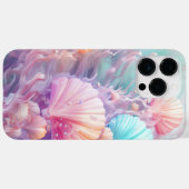 ORANGE PINK LILA PASTEL SAASHELLS SEAWEEEED Case-Mate iPhone HÜLLE (Rückseite (Horizontal))