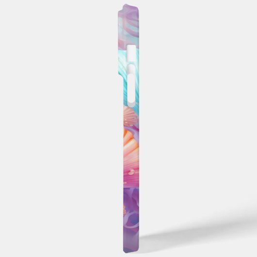 ORANGE PINK LILA PASTEL SAASHELLS SEAWEEEED Case-Mate iPhone HÜLLE (Rückseite / Links)