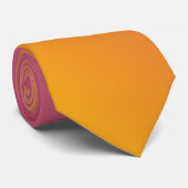 Orange Pink Ombre Gradient Blur Abstract Design Krawatte (Gerollt)