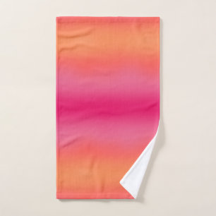 Orange Pink Ombré Handtuch