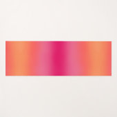 Orange Pink Ombré Yogamatte (Vorderseite (Horizontal))