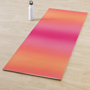 Orange Pink Ombré Yogamatte
