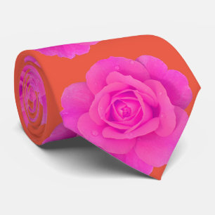 Orange Pink Rose Farbenfrohe Geschenke Gastgeschen Krawatte