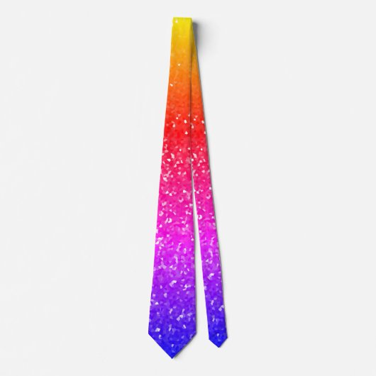 Orange Pink Sparkle Abstrakte Glitzer Muster Gesch Krawatte (Vorderseite)