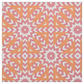 Orange & Pink Stilvolles Mosaikmuster Stoff (Muster)