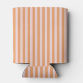 Orange & Pink Stripes Monogram Nautical Sailing Dosenkühler (Rückseite)
