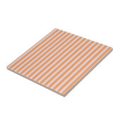 Orange Pink Stripes Pattern Minimal Modern Fliese (Seite)