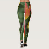 Orange/Pink Tulip Leggings (Rückseite)