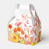 Orange, Pink und Gelb Florals Gefälligkeitsbox Geschenkschachtel (Rückseite)