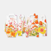 Orange, Pink und Gelb Florals Gefälligkeitsbox Geschenkschachtel (Ungefaltet)