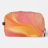 Orange Pink und Gold Abstrakt Luxus- Duffle Beutel (Vorderseite)