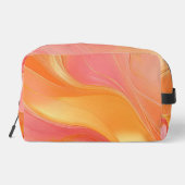 Orange Pink und Gold Abstrakt Luxus- Duffle Beutel (Rückseite)
