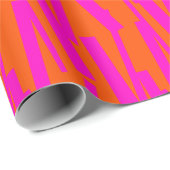 Orange Pink Wrapping Paper Geschenkpapier (Rolleneckpunkt)