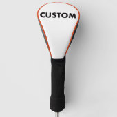 ORANGE Piping Custom Golf Driver Headcover Blank (Vorderseite)