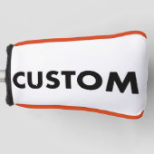 ORANGE Piping Custom Golf Putter Headcover Blank (Vorderseite)
