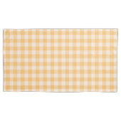 Orange Plaid Pattern Pair Of Pillowcases Kissenbezug (Vorderseite-Links)