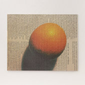 Orange Planet - Form des Universums Puzzle (Horizontal)