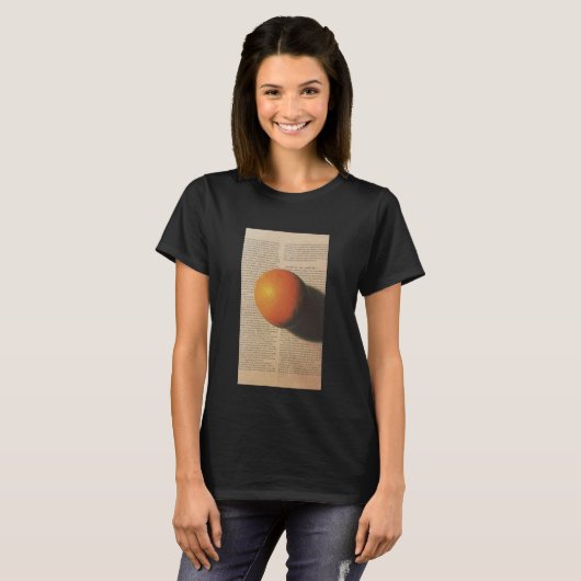 Orange Planet - Form des Universums-T - Shirt (Vorne ganz)