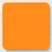 Orange Plastic Getränkeuntersetzer (Vorderseite)