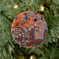 Orange-Platine für Computergeek-Schaltkreise