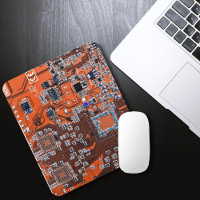 Orange-Platine für Computergeek-Schaltkreise