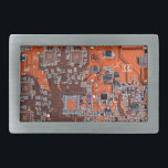 Orange-Platine für Computergeek-Schaltkreise Rechteckige Gürtelschnalle<br><div class="desc">Suchen Sie Geschenke für Computerfreaks? Dieses hier ist für die Gek in uns allen. PC-Geek-Schaltkarte</div>