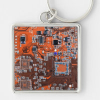 Orange-Platine für Computergeek-Schaltkreise