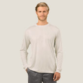 Orange Player Name Jersey Number Mens Long Sleeve Tri-Blend Shirt (Volle Vorderseite)