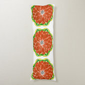 ORANGE POINSETTIA Entwurf Seitenschläferkissen (Vorderseite Vertikal)