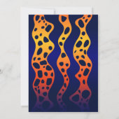 Orange Poison Dart Frosch Einladung zum Geburtstag (Rückseite)