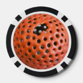 Orange-Poker-Chip Pokerchips (Rückseite)