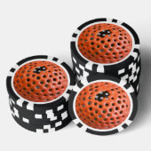 Orange-Poker-Chip Pokerchips (Stapel)